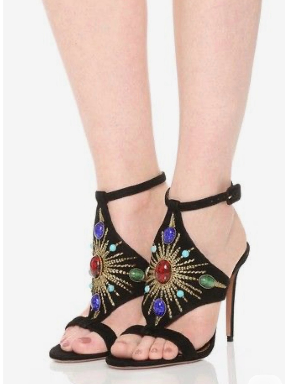 Aquazzura Stone & Suede
Stiletto Sandals